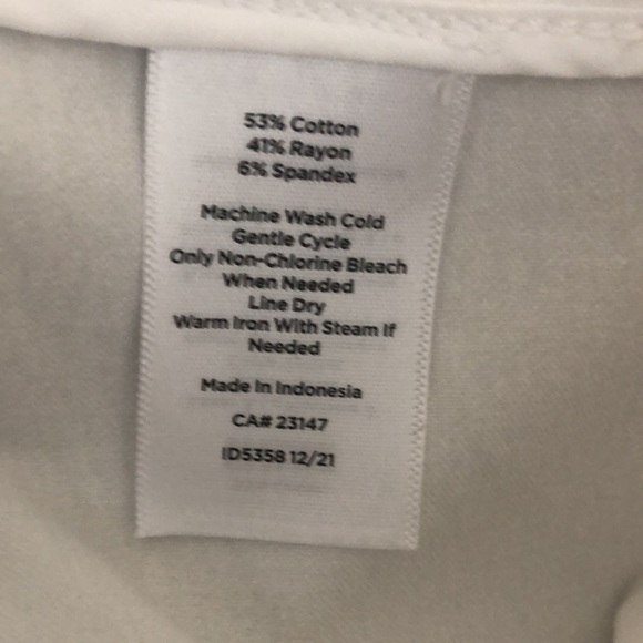 Talbots Womens White Pants The Chatham Ankle Pant Size 2P - Picture 8 of 10